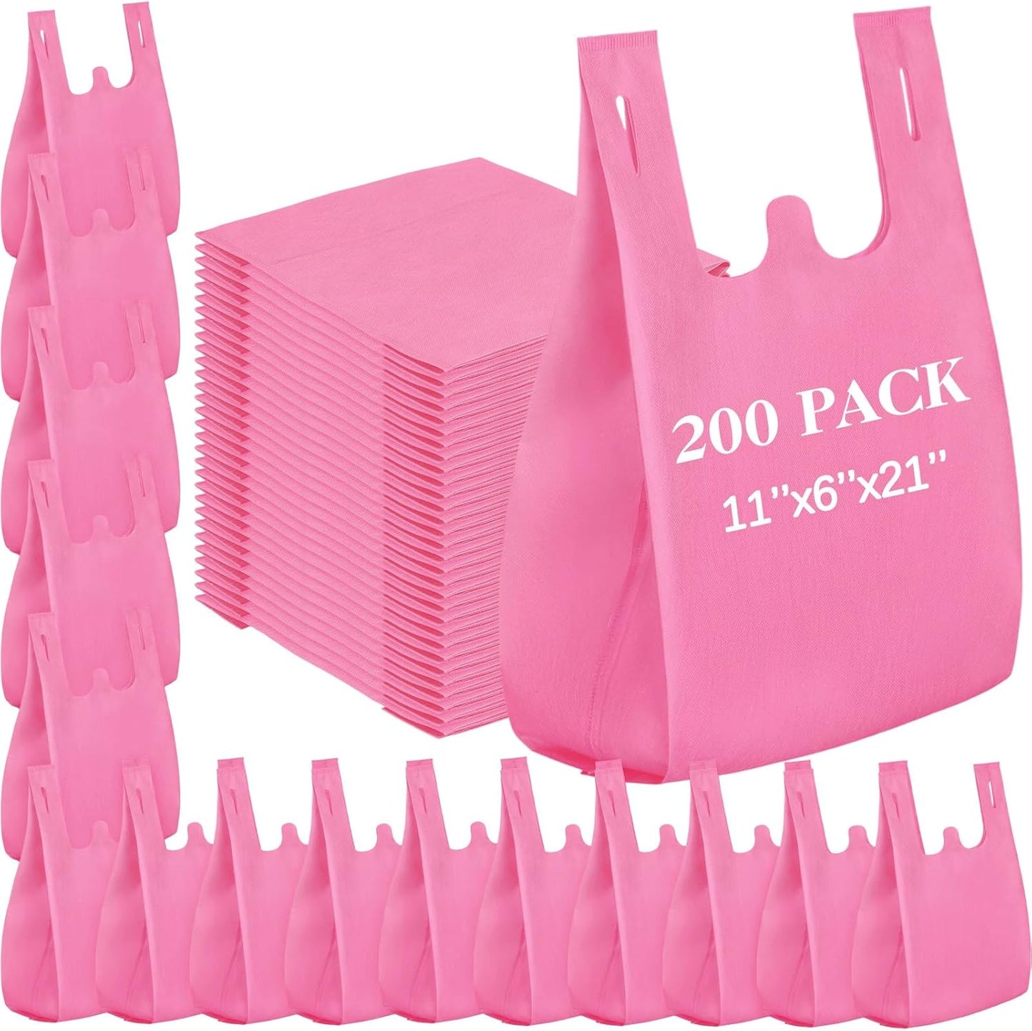 Windyun Large Grocery T-shirt Bags for All Your Shopping Needs