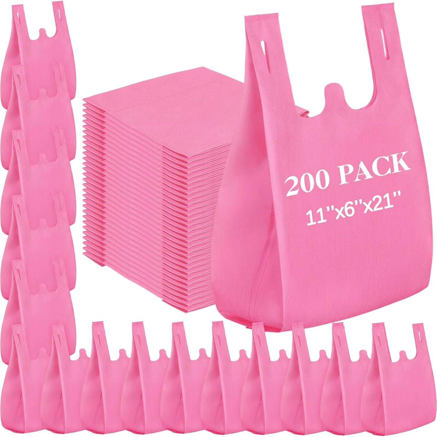 Windyun Large Grocery T-shirt Bags for All Your Shopping Needs