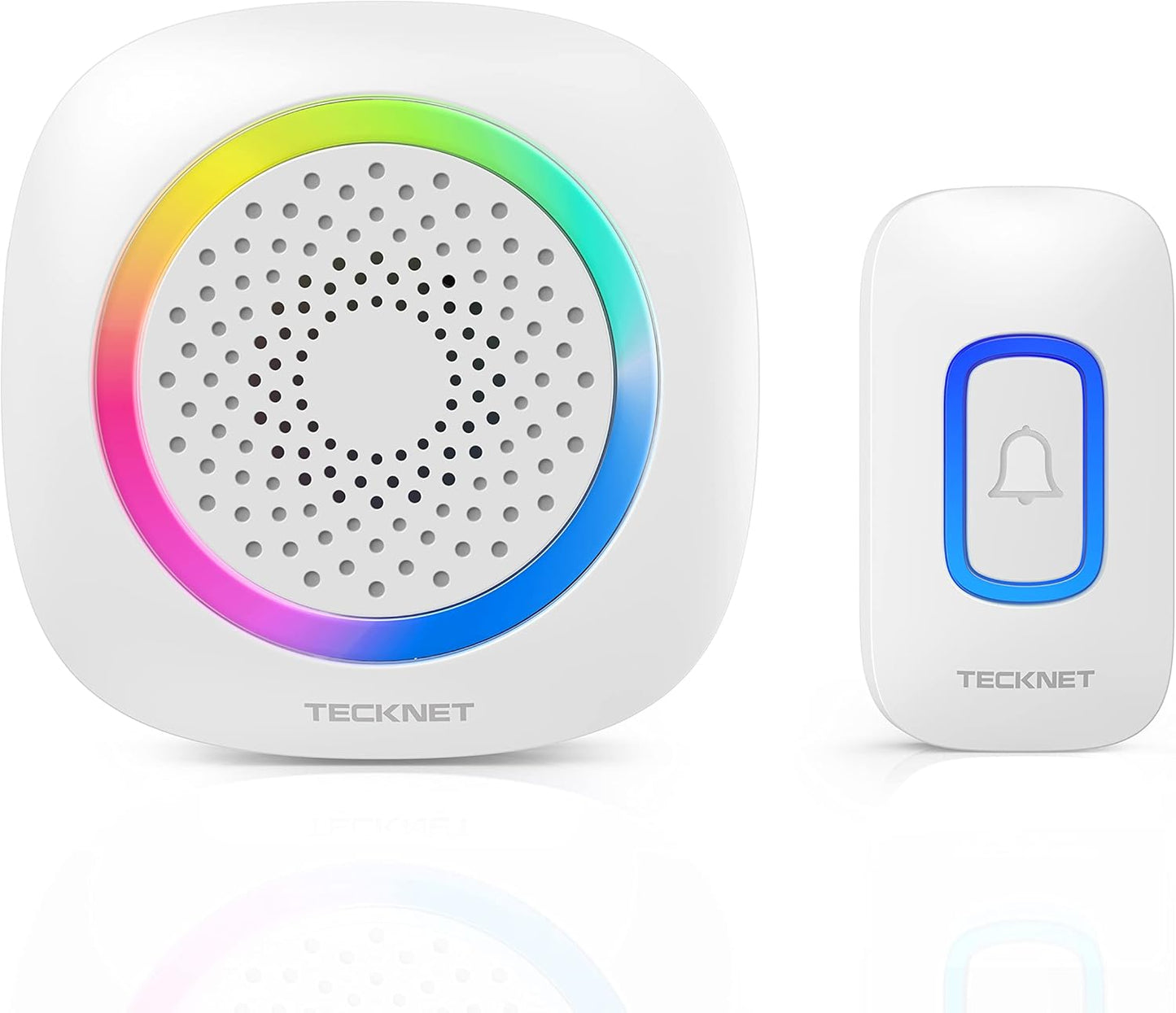 TECKNET Wireless Doorbell: 1300ft Range, 60 Chimes, 5 Levels
