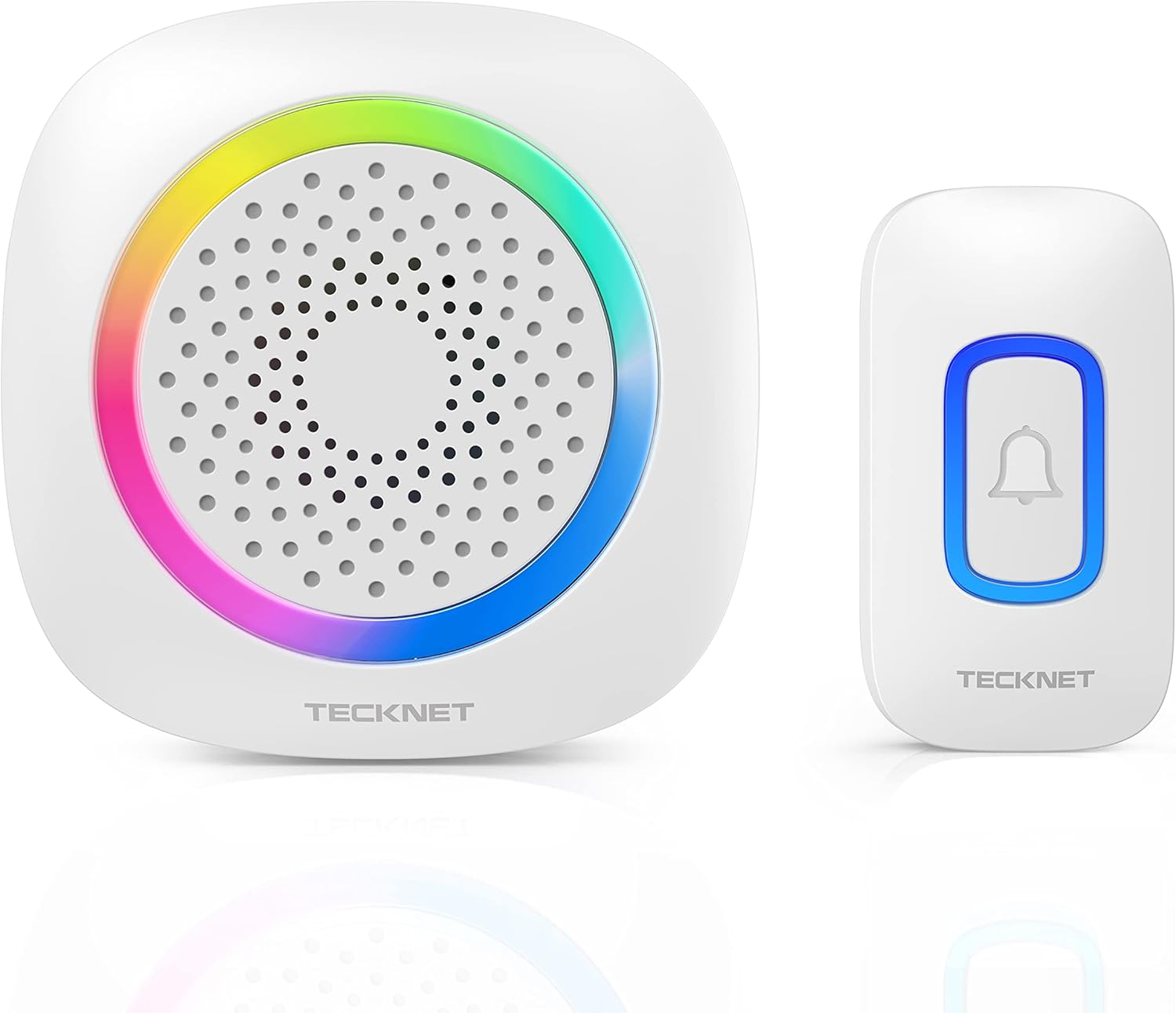 TECKNET Wireless Doorbell: 1300ft Range, 60 Chimes, 5 Levels
