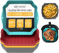 Silicone Air Fryer Liners Set of 4 8.5 in - Reusable Nonstick Inserts