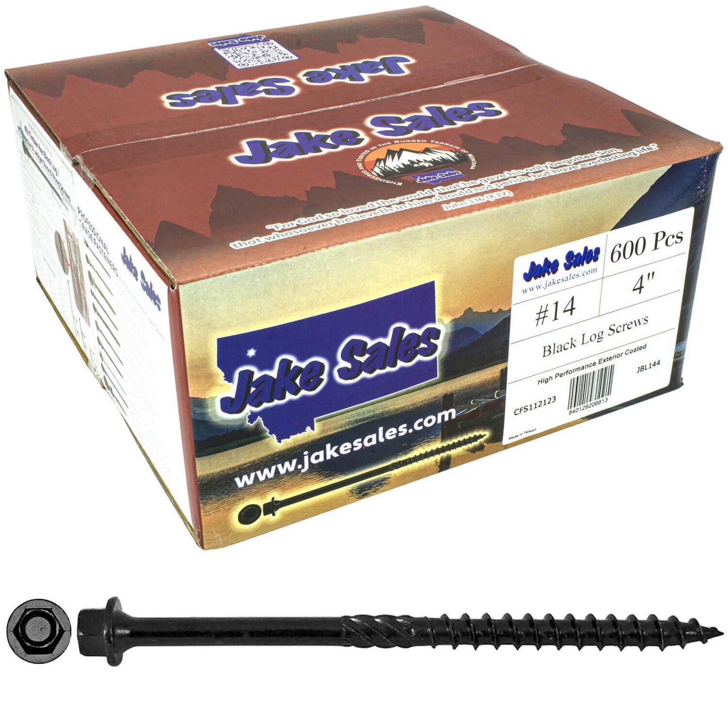 Heavy Duty Black Timber Screws for Landscaping and Log Projects