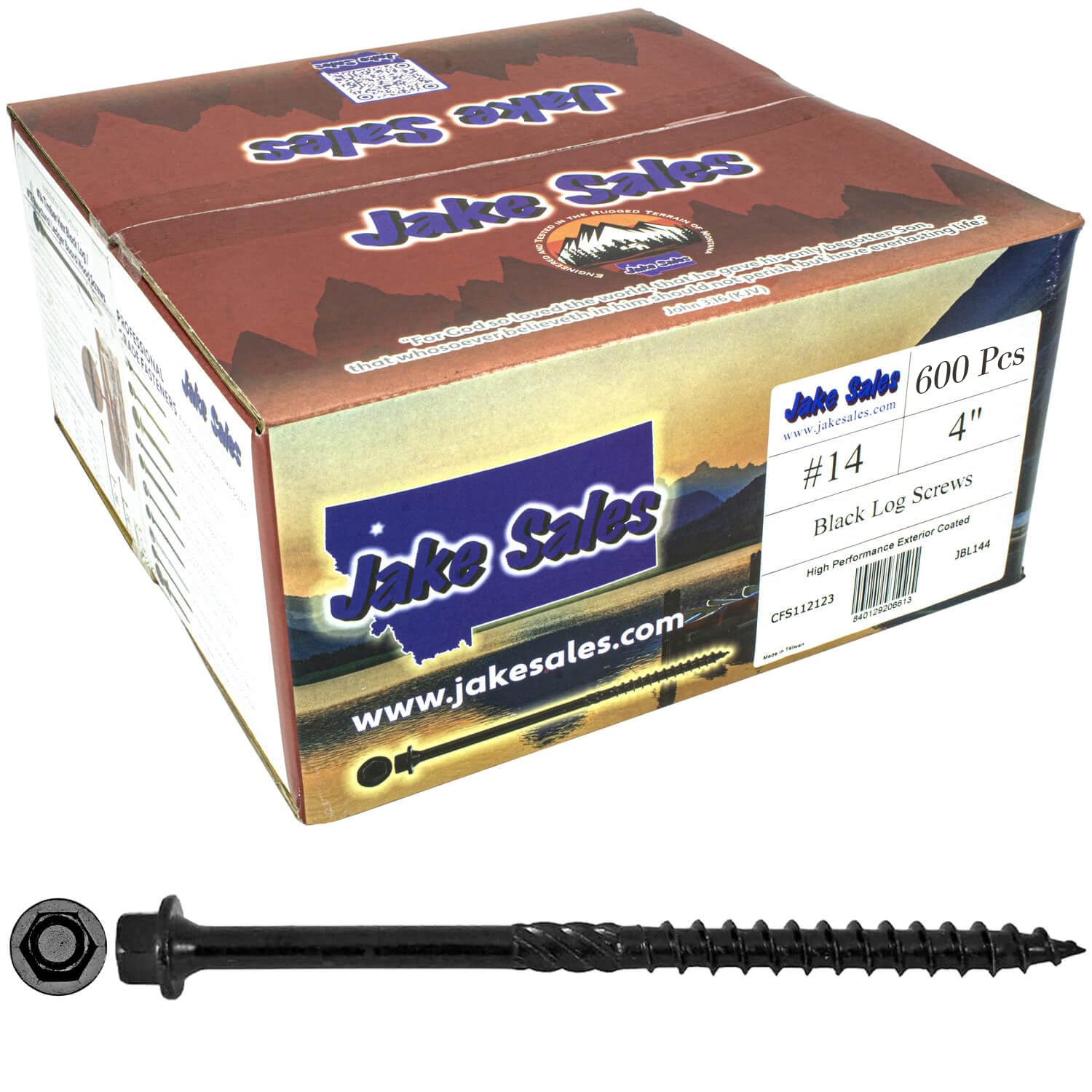 Heavy Duty Black Timber Screws for Landscaping and Log Projects