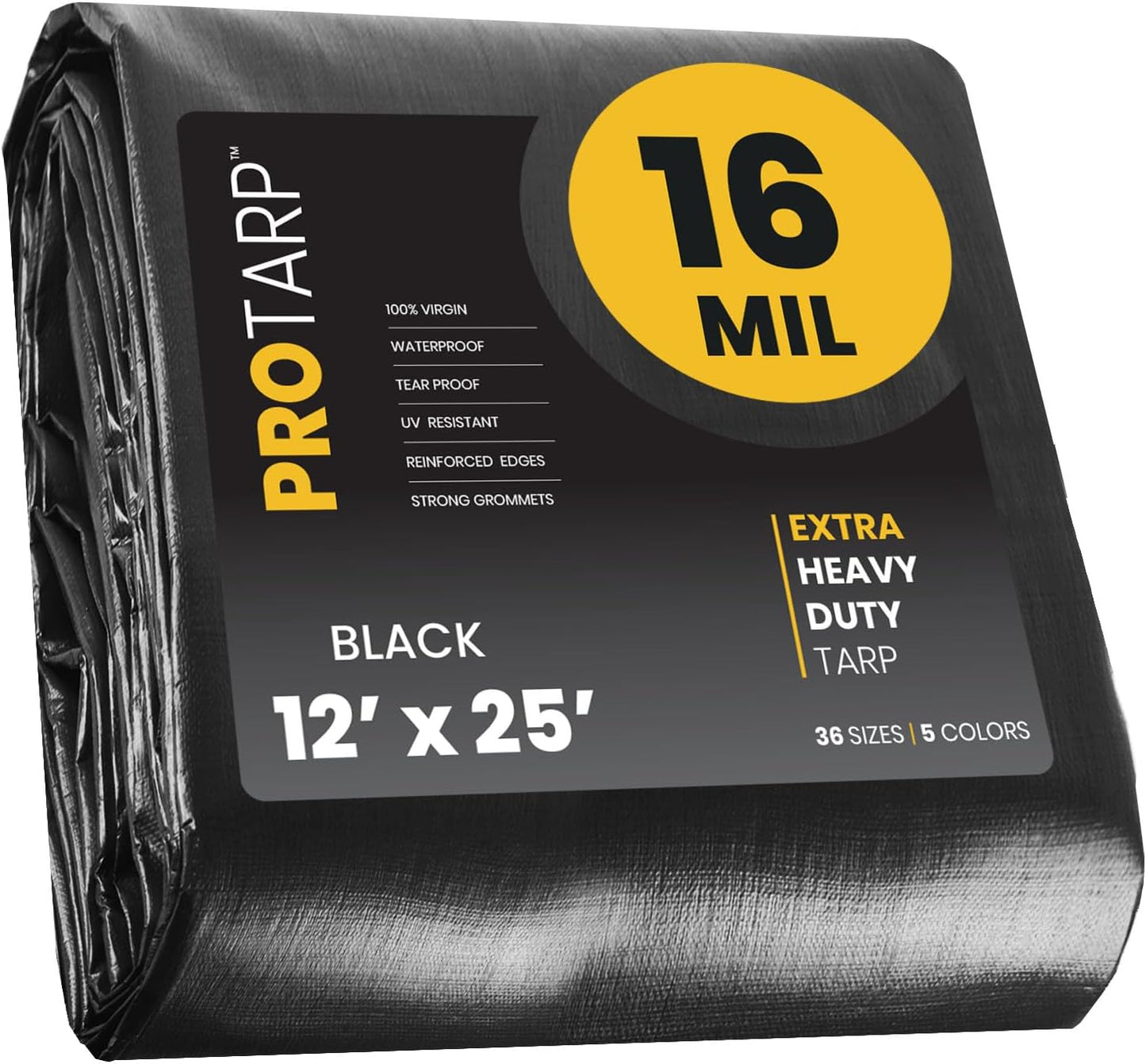 PROTARP Extra Heavy Duty 16 Mil Tarp Cover for All Needs