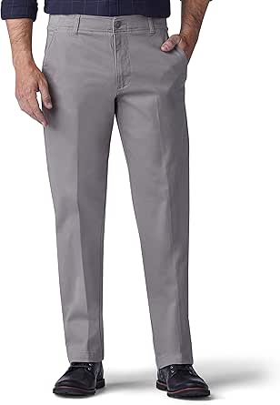 Lee Men's Big & Tall Extreme Motion Flat Front Pants for Comfort