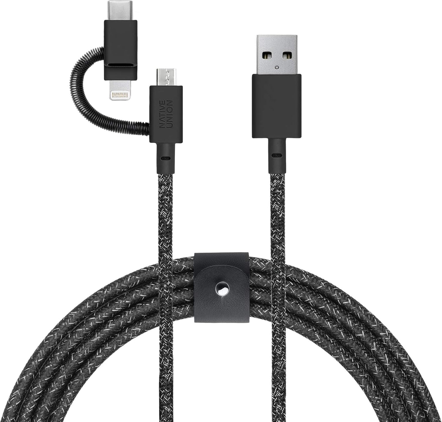 Ultra-Strong 6.5ft Charging Cable with 3-in-1 Adaptor