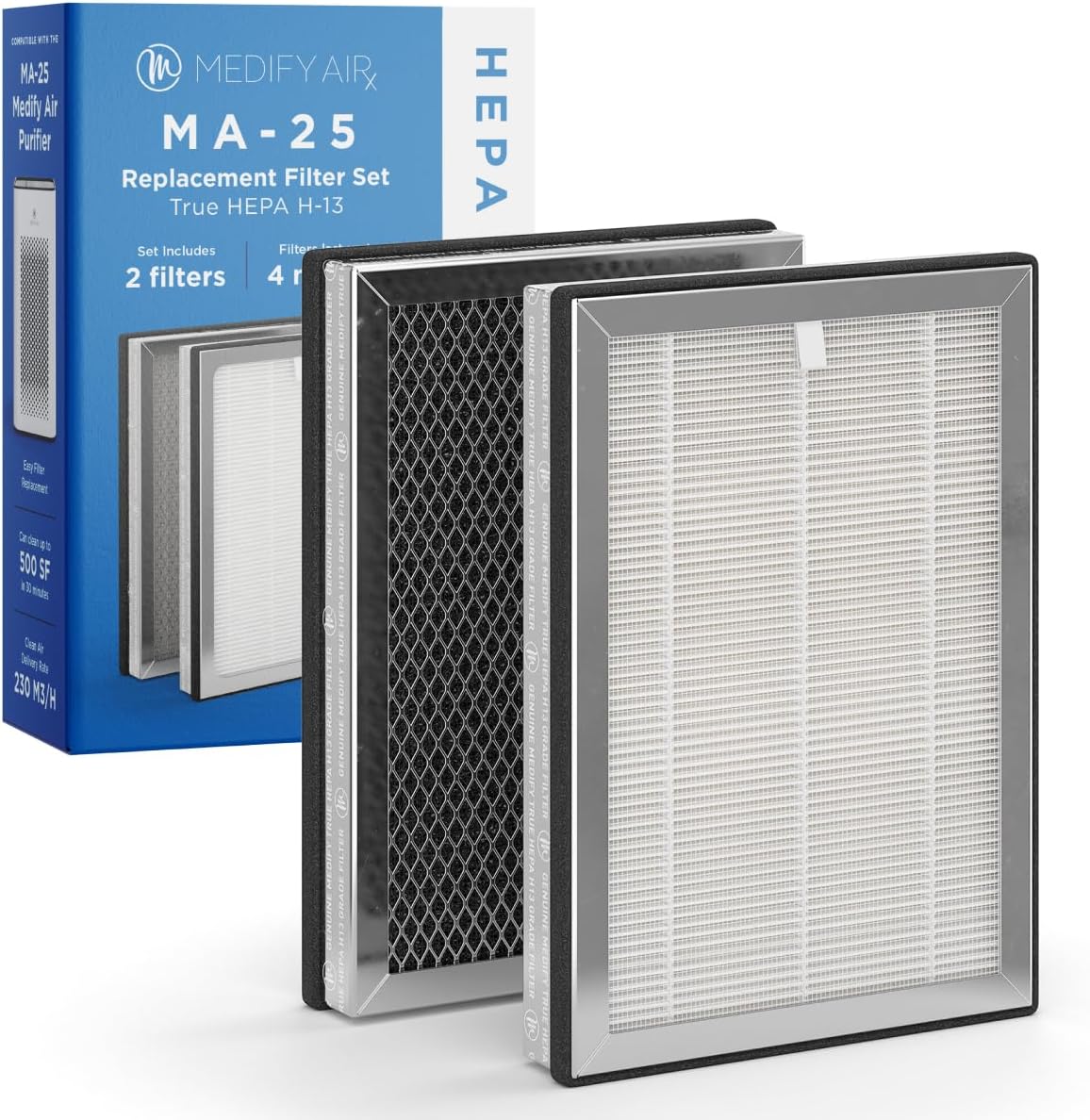 Medify MA-25 Replacement Filter Set for Allergens and Odors