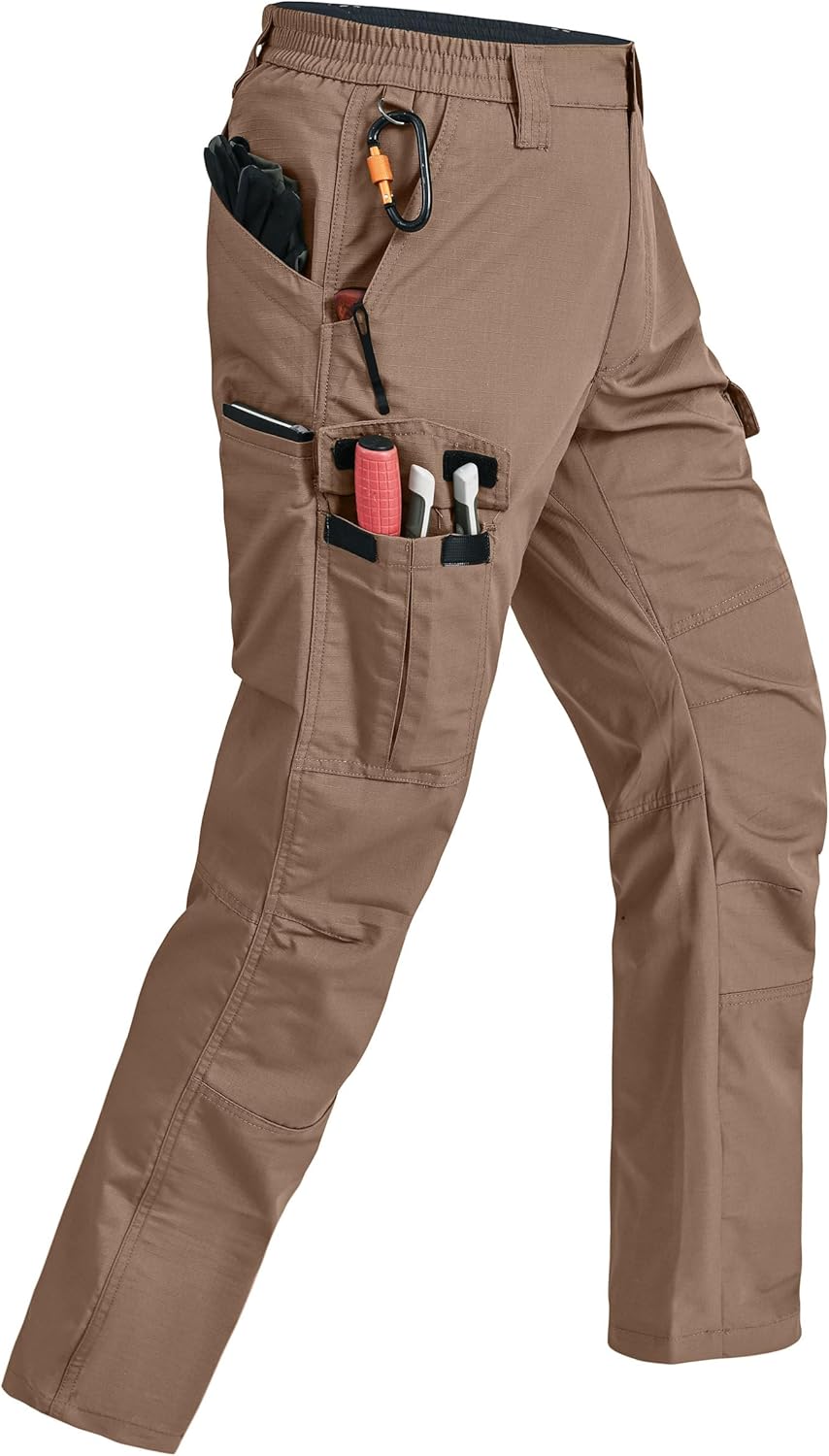 Mens Cargo Pants Ripstop Water Resistant Tactical Hiking Gear