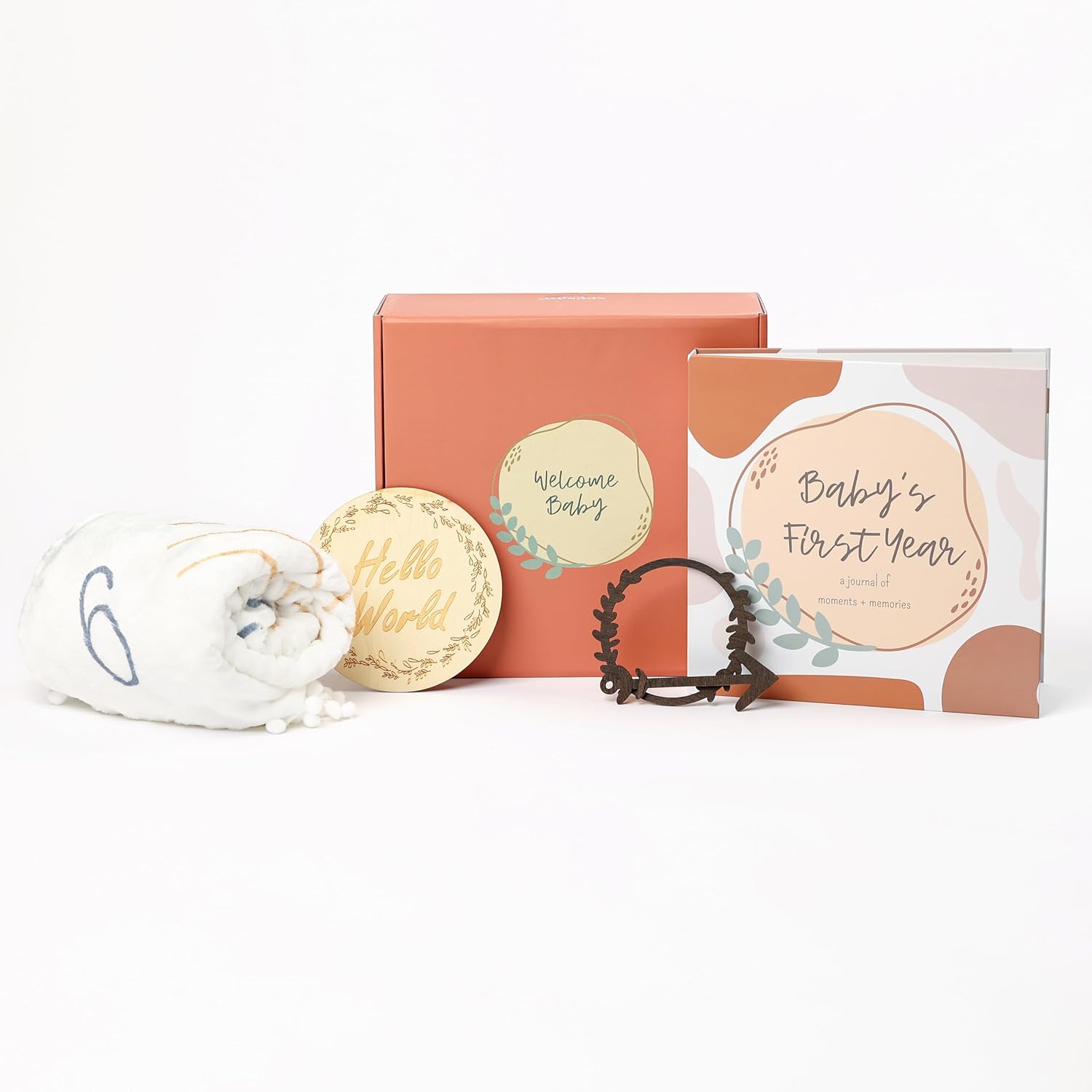 Baby Keepsake Set: Milestone Blanket & More