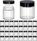 4 oz Clear Glass Jars with Lids - Perfect for Cosmetics & Travel