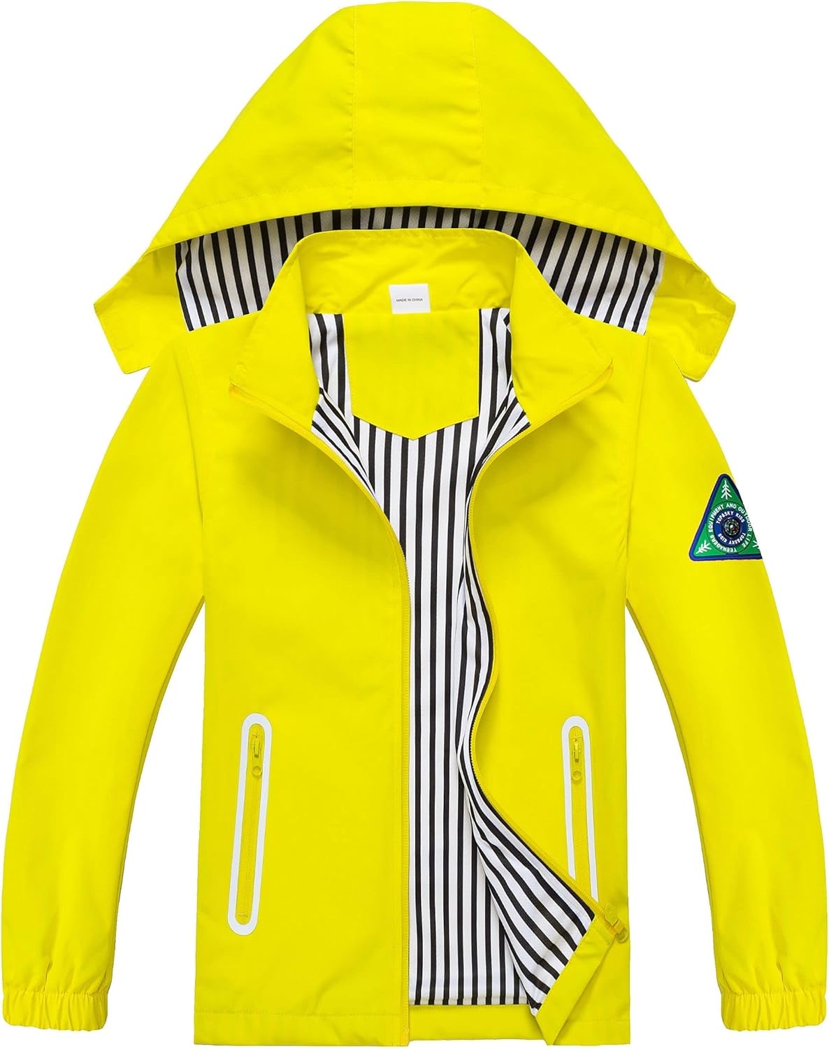 Waterproof Hooded Jacket for Kids - Fun Dinosaur Raincoat