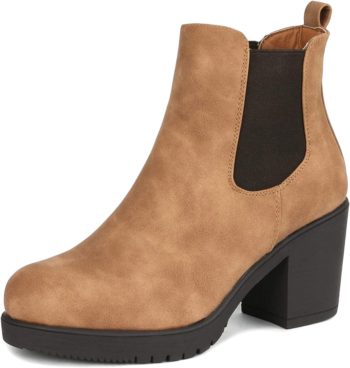 DREAM PAIRS Women's High Chunky Heel Chelsea Ankle Boots Review