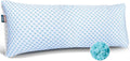 Cooling Body Pillow for Sleeping - Adjustable Gel Shredded Foam