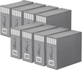 8 Pack Bed Sheet Closet Organizers and Storage - Neat Stackable