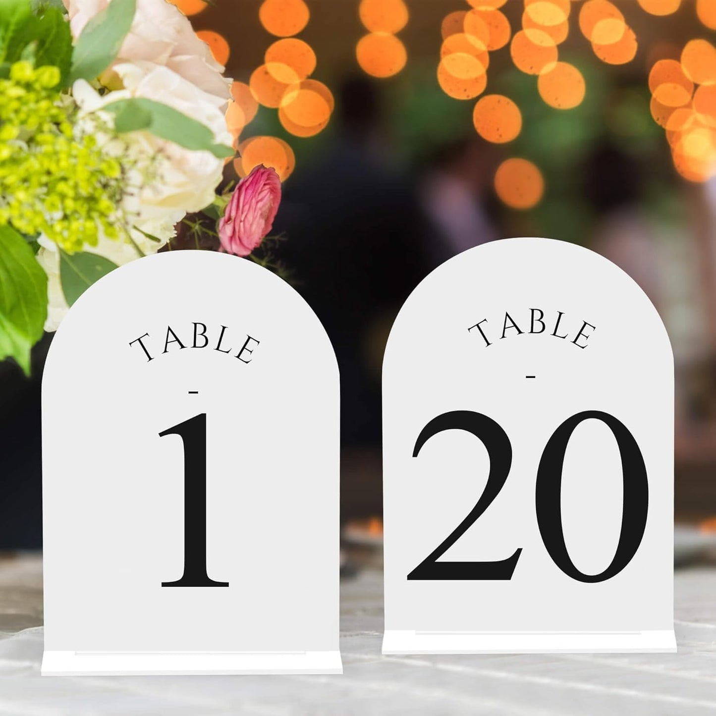 JOYIT Arch Wedding Table Numbers 1-20 for Elegant Events