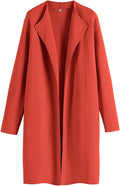 ANRABESS Women's Long Cardigan Sweater - Dressy Casual Trench Coatigan