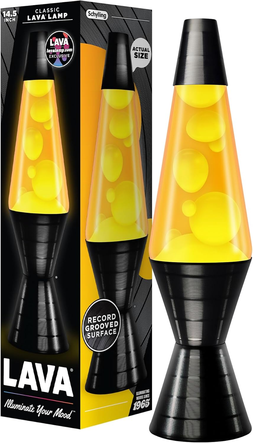 Lava Lamp - 14.5ft' Vinyl Record Grooved Base for Music Lovers