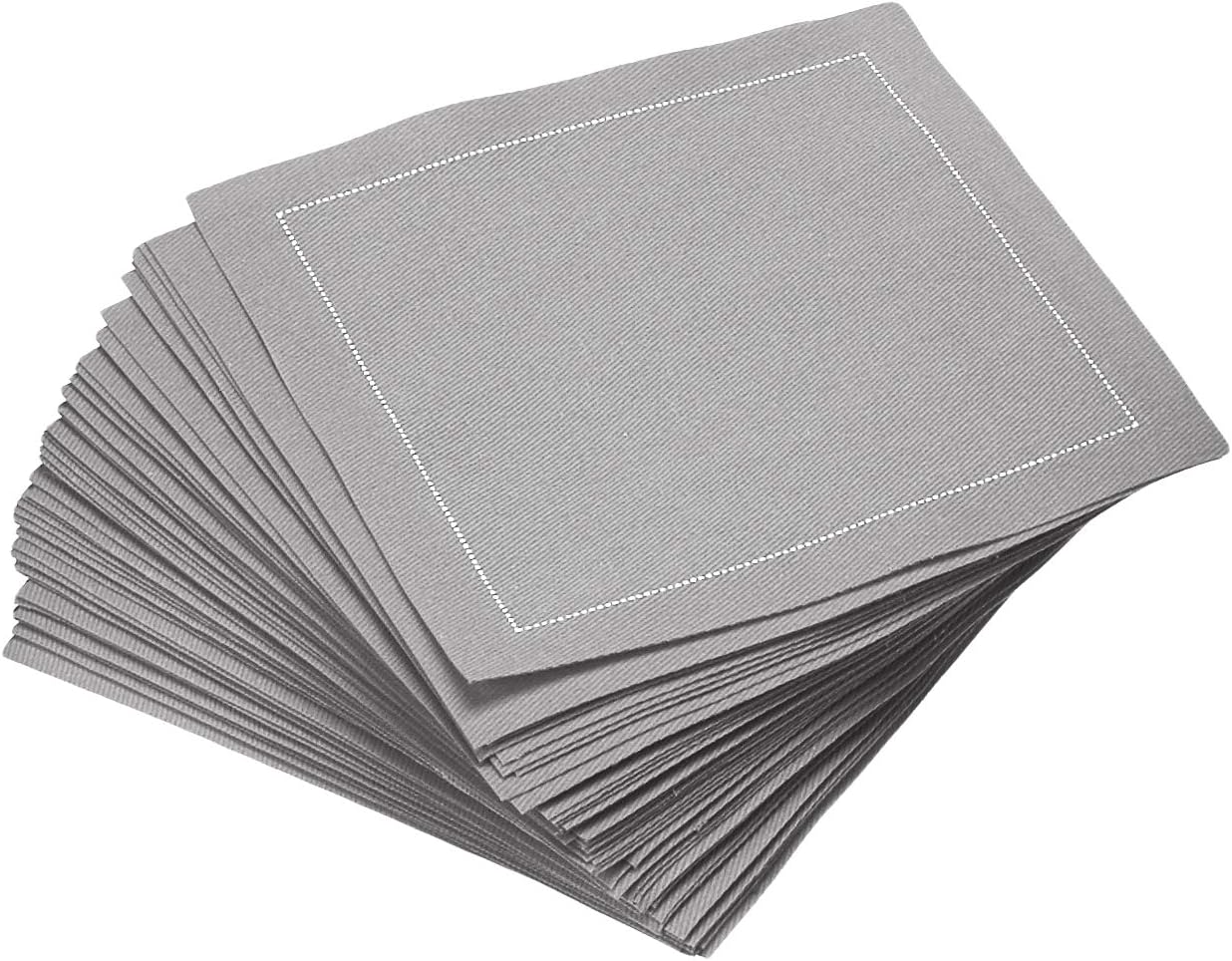 FIVE STAR Cocktail Napkins - Elegant & Durable Grey Napkins for Events! 