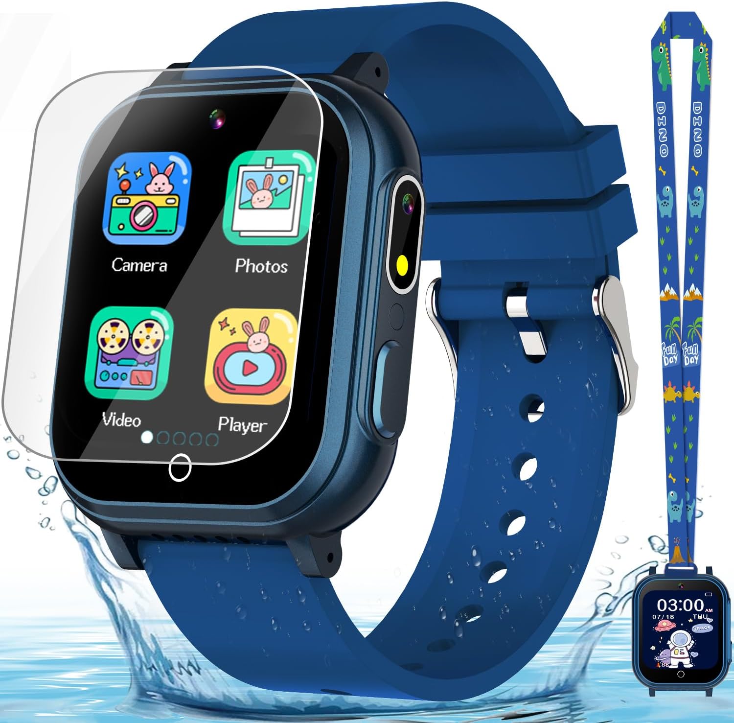 Interactive Kids Smartwatch: Waterproof, Games, Dual Camera, Music - Perfect Gift!
