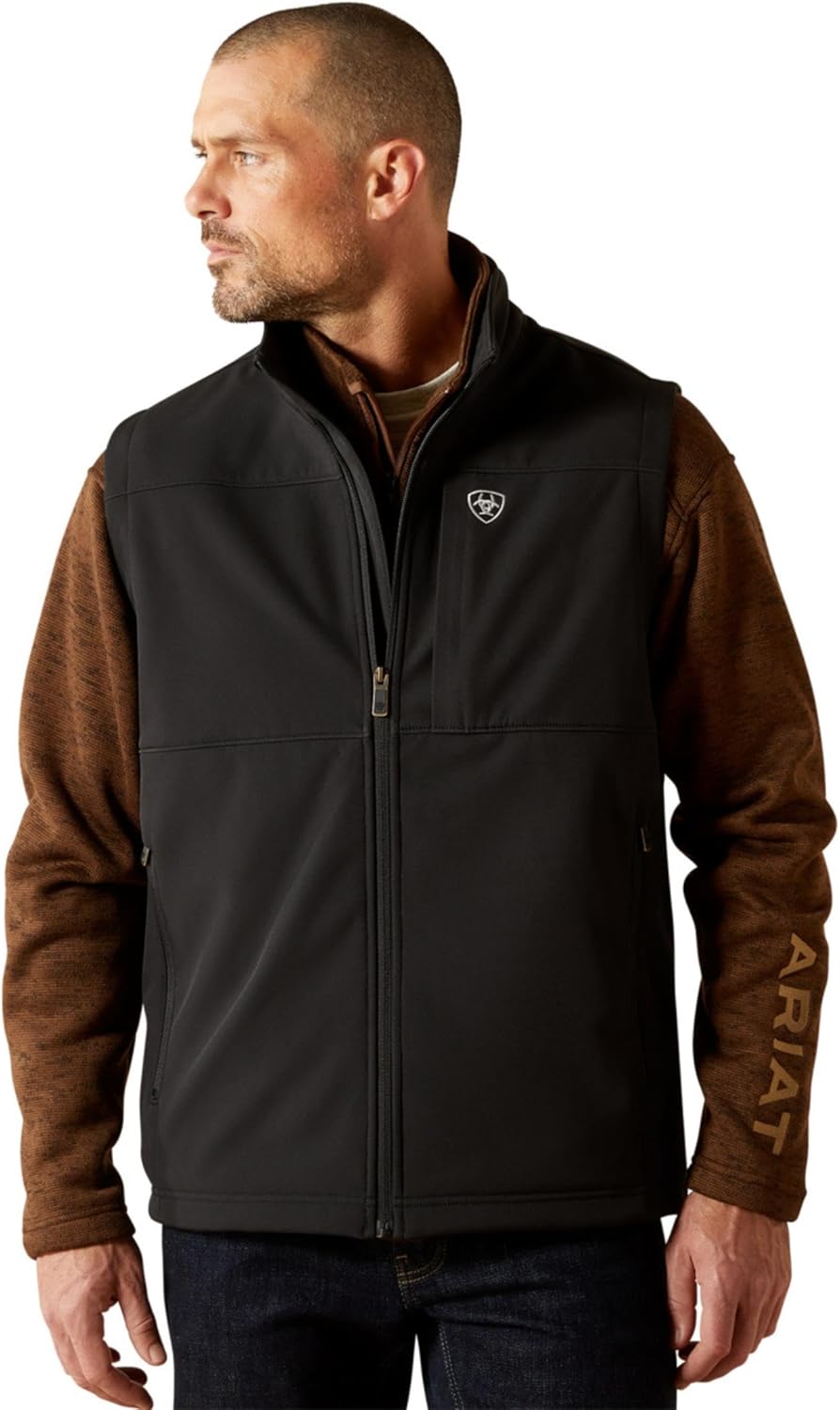 ARIAT mens Vernon Softshell Vest for Ultimate Comfort and Style