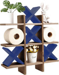 GENMOUS Handmade Tic Tac Toe Toilet Paper Holder for Fun Decor