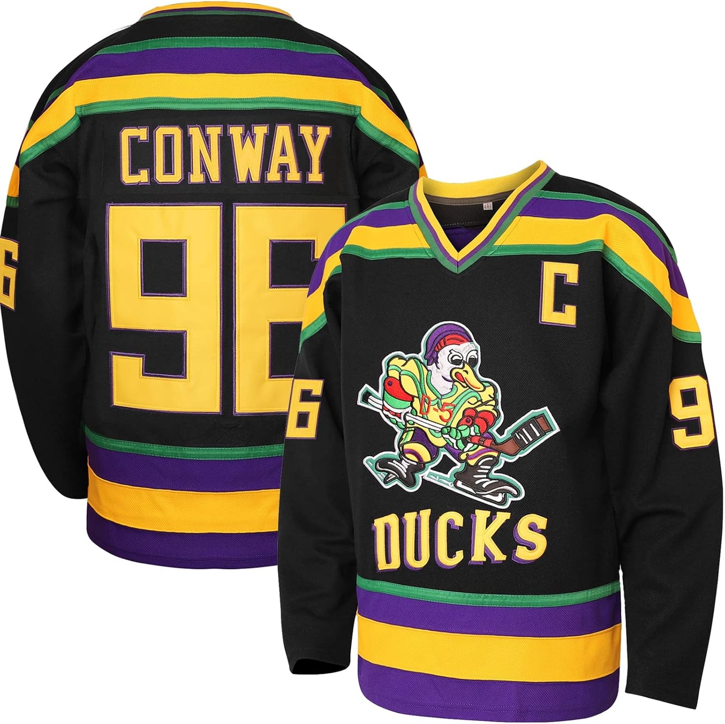 Charlie Conway #96 Mighty Ducks Ice Hockey Jersey for Fans
