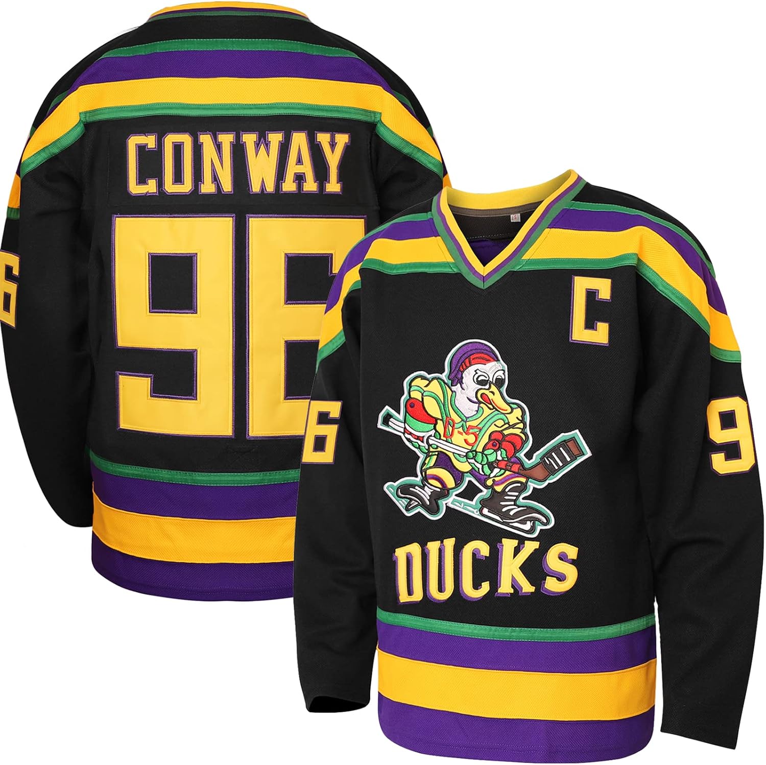 Charlie Conway #96 Mighty Ducks Ice Hockey Jersey for Fans