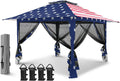 EAGLE PEAK 13x13 Pop Up Gazebo with Mesh Netting - Quick Setup Shade