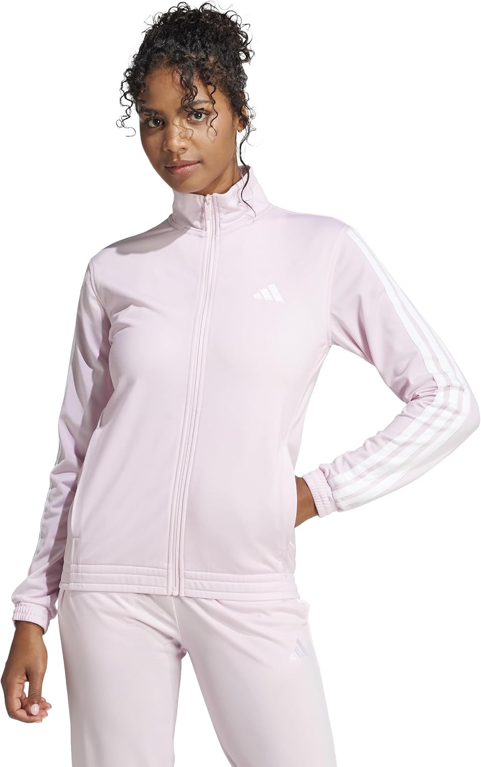 adidas Women's Tricot 3-Stripes Track Top for Timeless Style