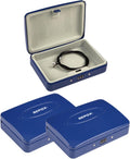 SEPOX Small Fireproof Waterproof Safe Box - Portable Security Lock Box