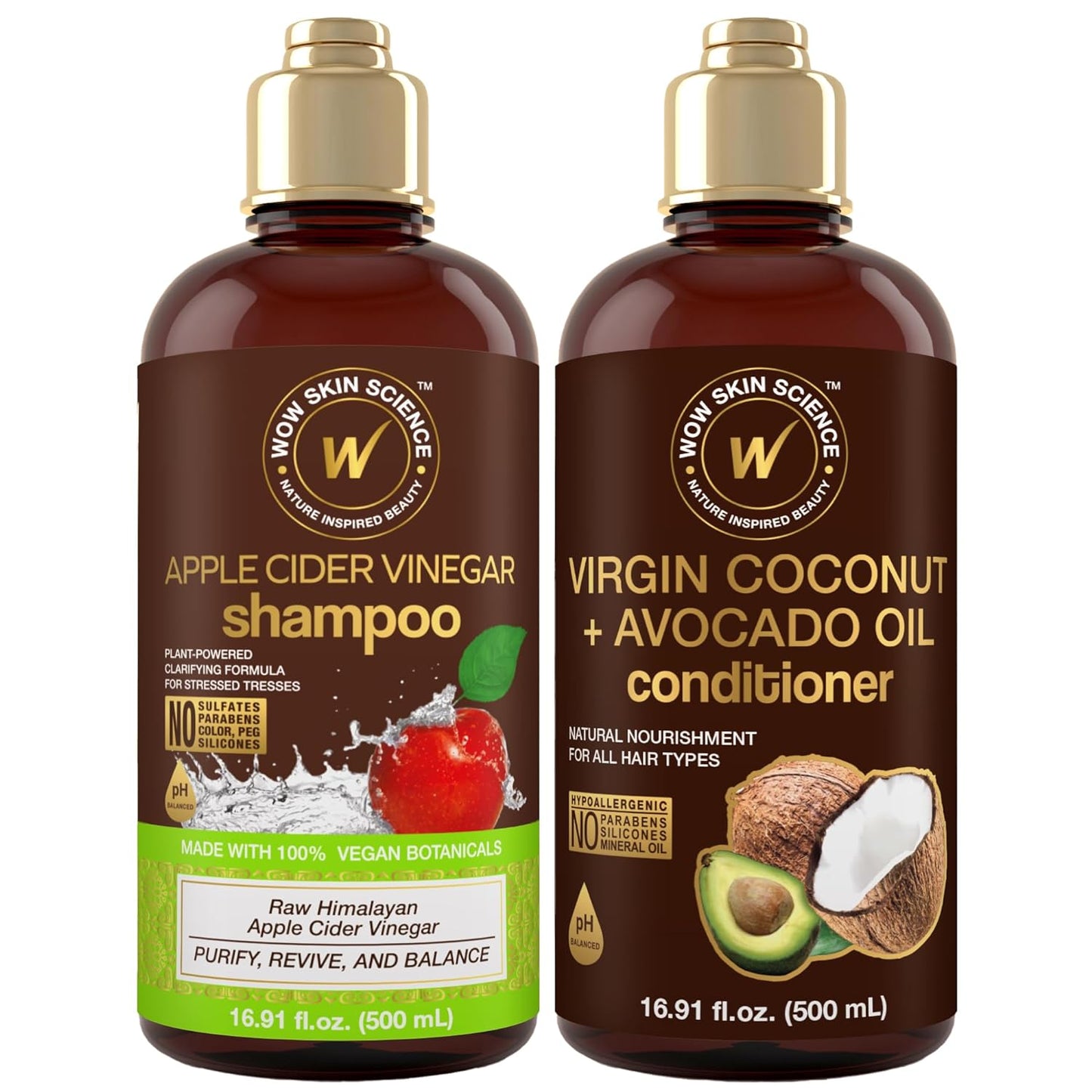 Apple Cider Shampoo Set - Hair Growth Formula