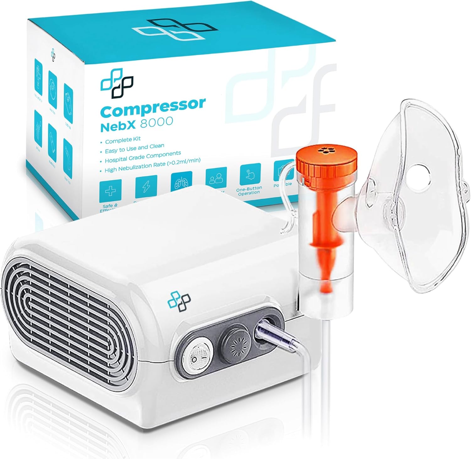 Compact Nebulizer Humidifier Compressor for Adults and Kids