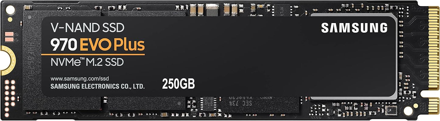 SAMSUNG 970 EVO Plus SSD 250GB NVMe M.2 Drive for Gaming