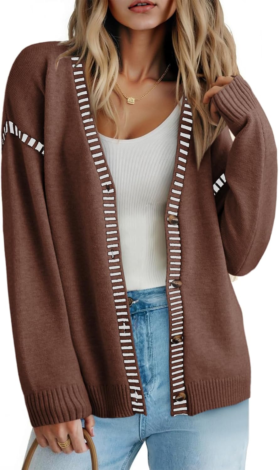 Dokotoo Womens Oversized Cardigan Sweater for Cozy Fall Style
