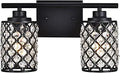 Modern Farmhouse 2 Light Black Bathroom Light Fixtures for Style