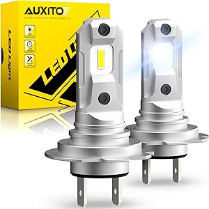 AUXITO 2024 Upgraded H7 Bulbs for Superior Night Visibility