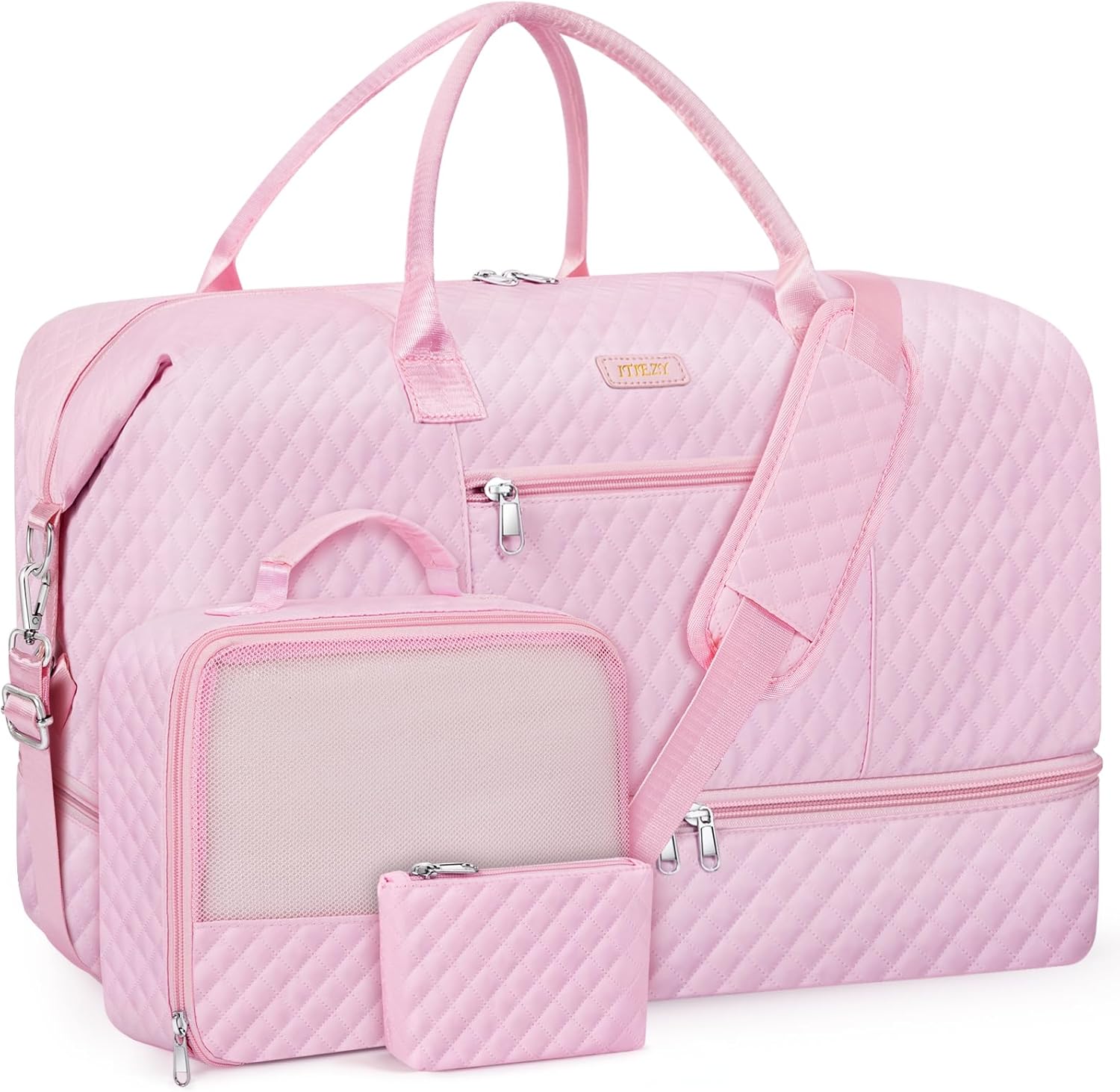 Weekender Bag for Women with Shoe Compartment and Large Capacity