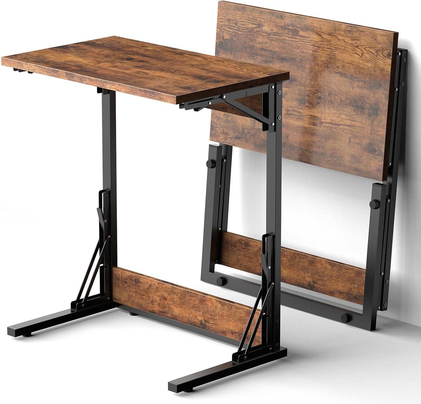 Tatub Rustic Brown C Side Tables 2-Pack