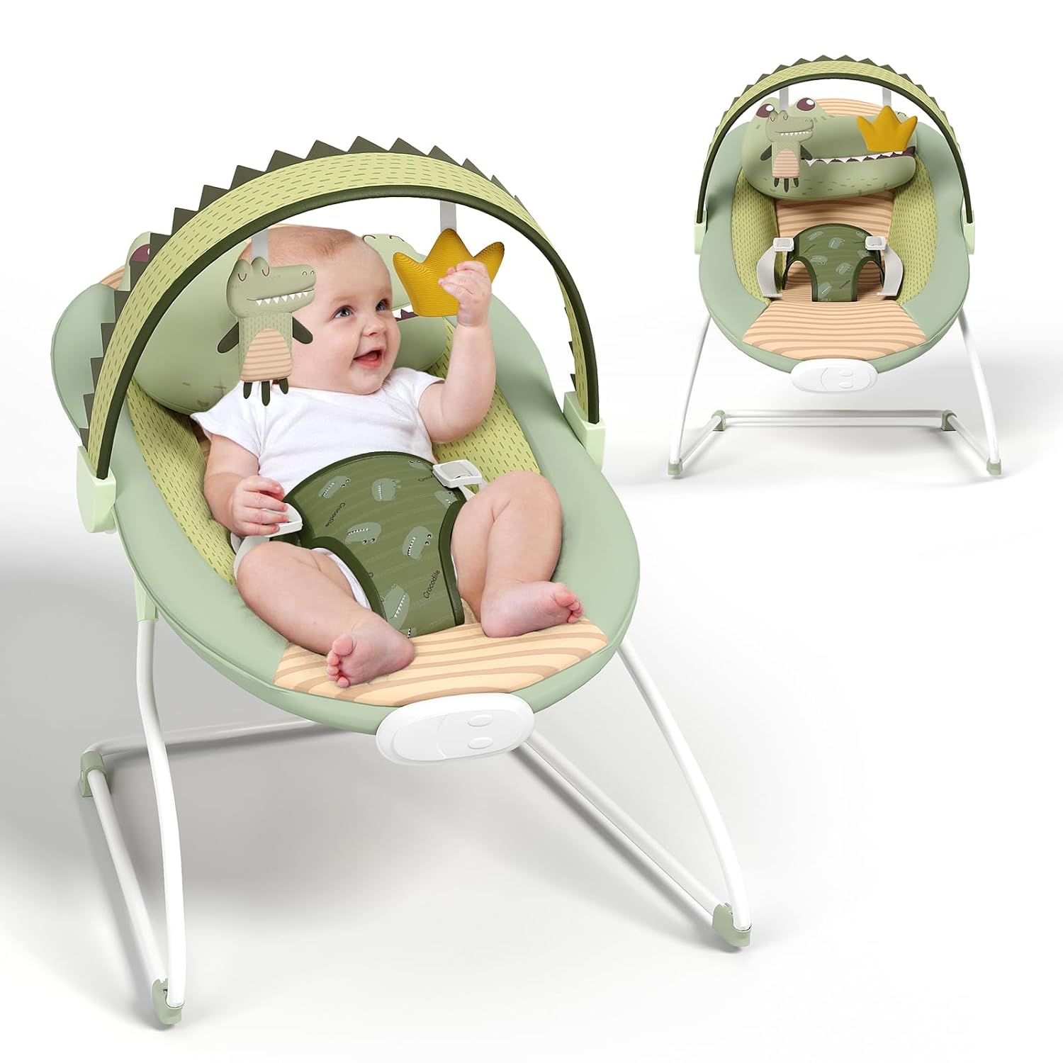 Baby Bouncer with Soothing Vibrations and Music for Infants