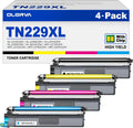 High Yield TN229XL Toner Cartridge 4 Pack for Brother Printers