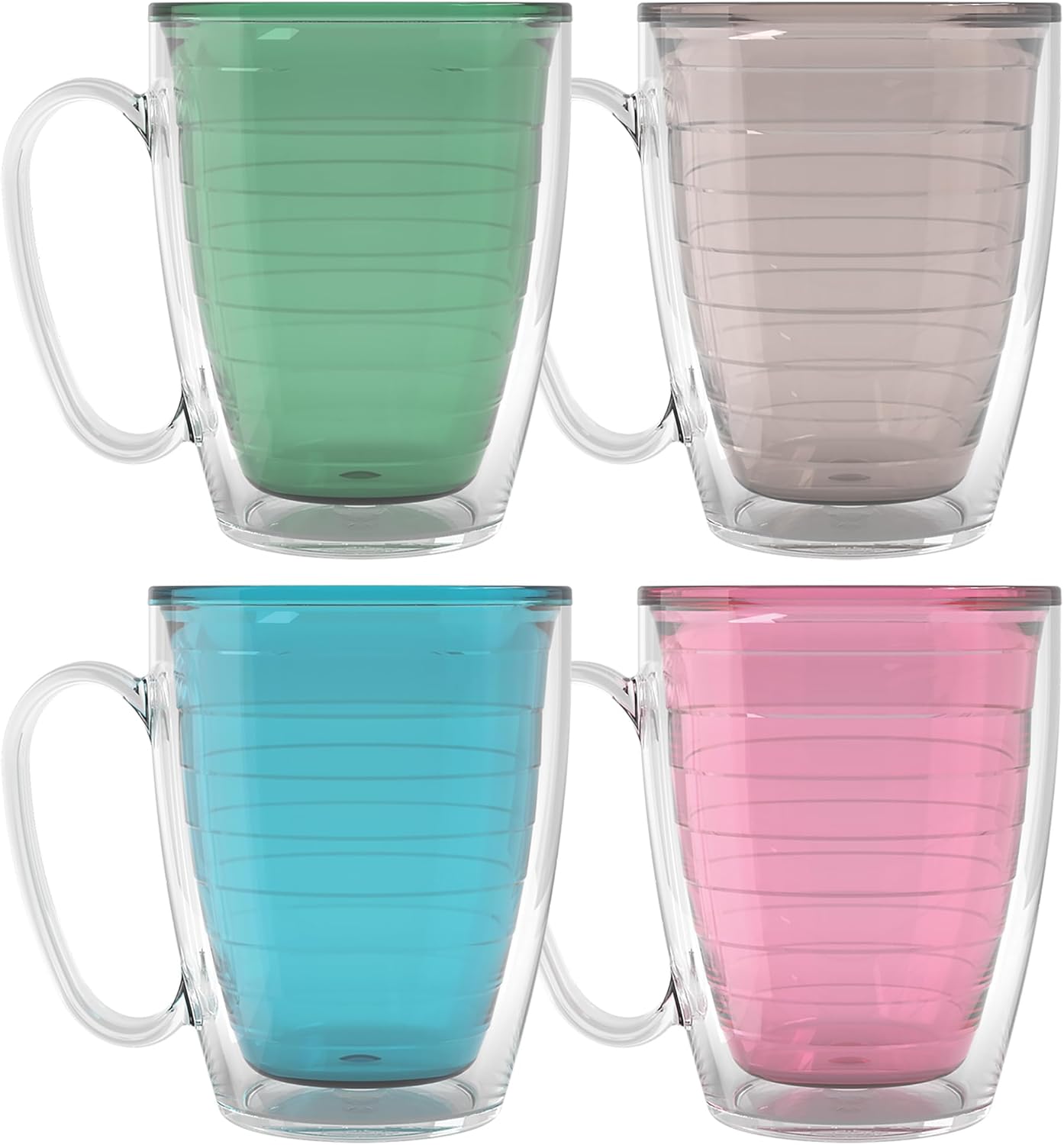 Tervis Clear & Colorful Tabletop Tumblers - 16oz Insulated Cups