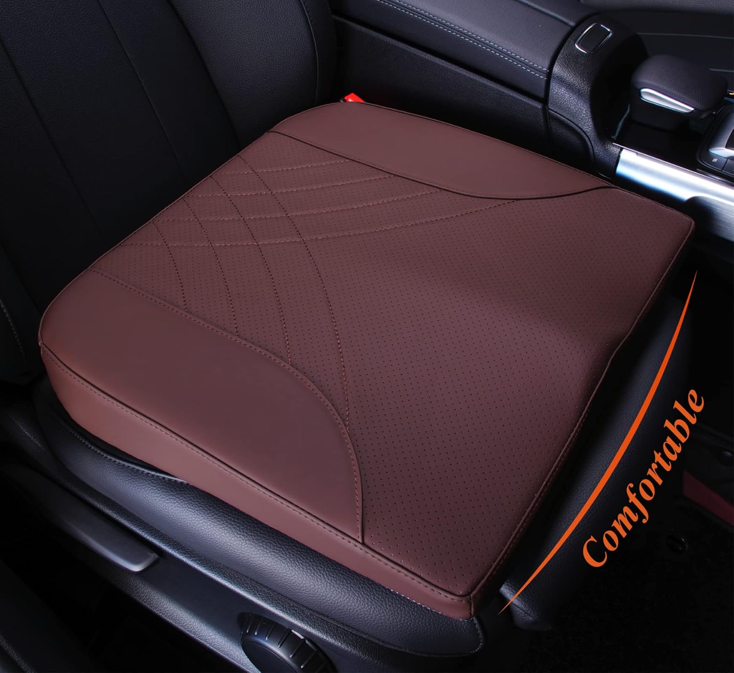 Premium Car Seat Cushion for Comfort and Pain Relief - Brown