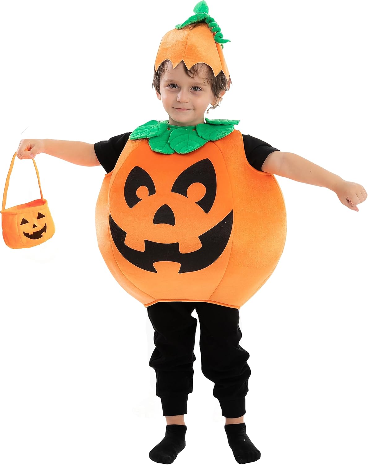 Spooktacular Creations Pumpkin Costume for Kids Halloween Fun