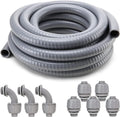 Liquid-Tight Flexible Conduit Kit 1 in. x 100 ft - Durable, Easy
