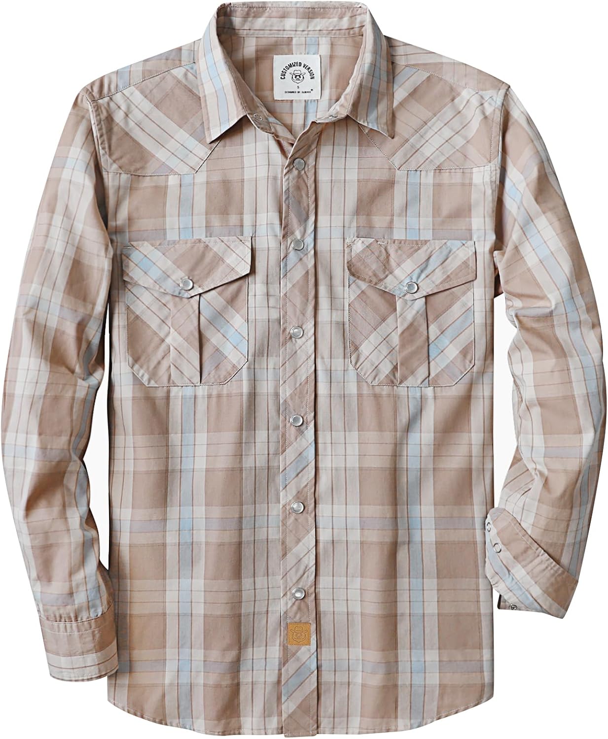 Dubinik Pearl Snap Shirts for Men - Vintage Casual Plaid Style