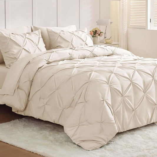 JOLLYVOGUE Queen Comforter Set 7 Pieces for All Seasons