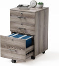 VINGLI 3-Drawer File Cabinet with Lock - Mobile Under-Desk Organizer