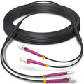 100 Feet OM4 Armored LC to LC Fiber Patch Cable - Durable