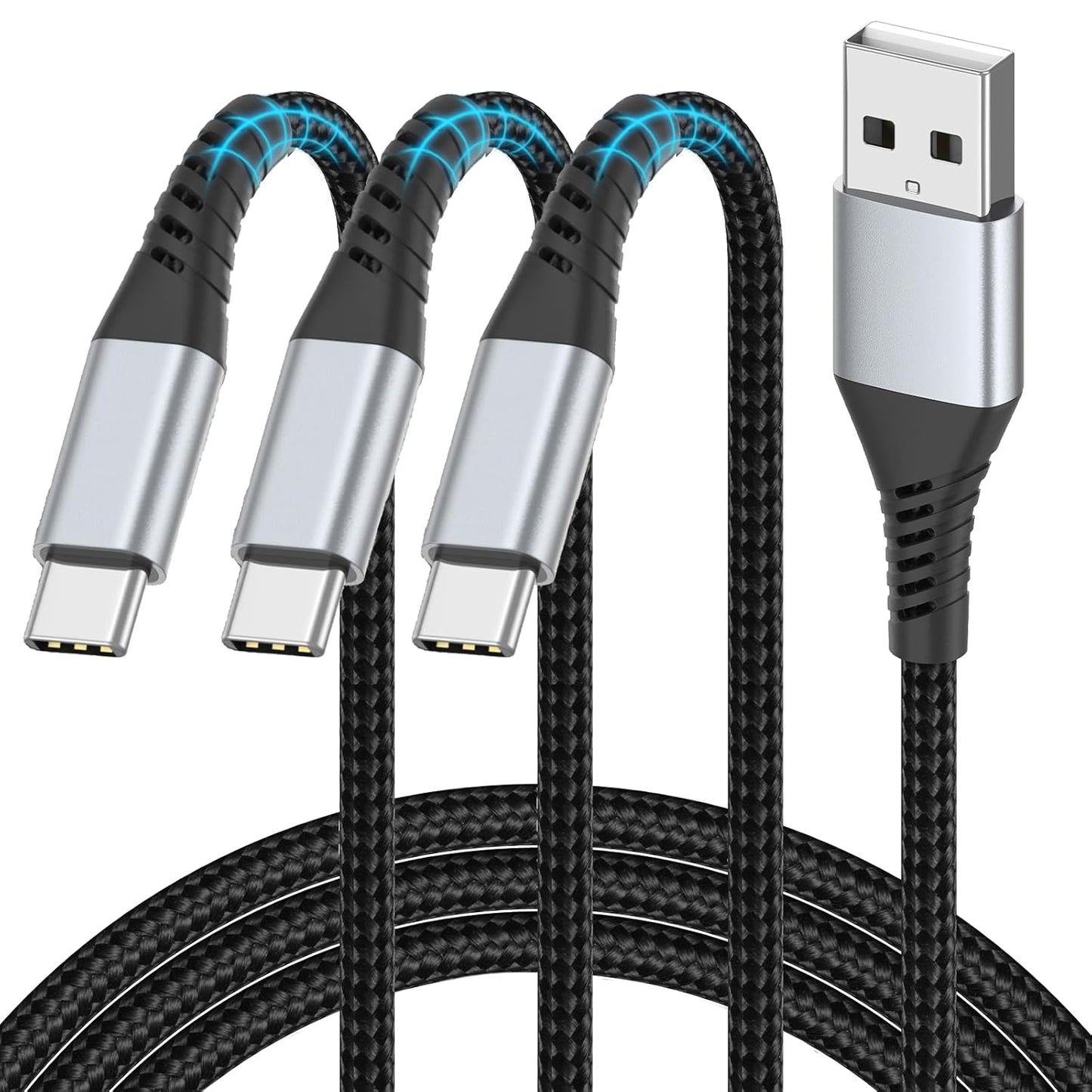 Fast Charge Anywhere with PEAKLIFT 2FT USB C Cable Trio