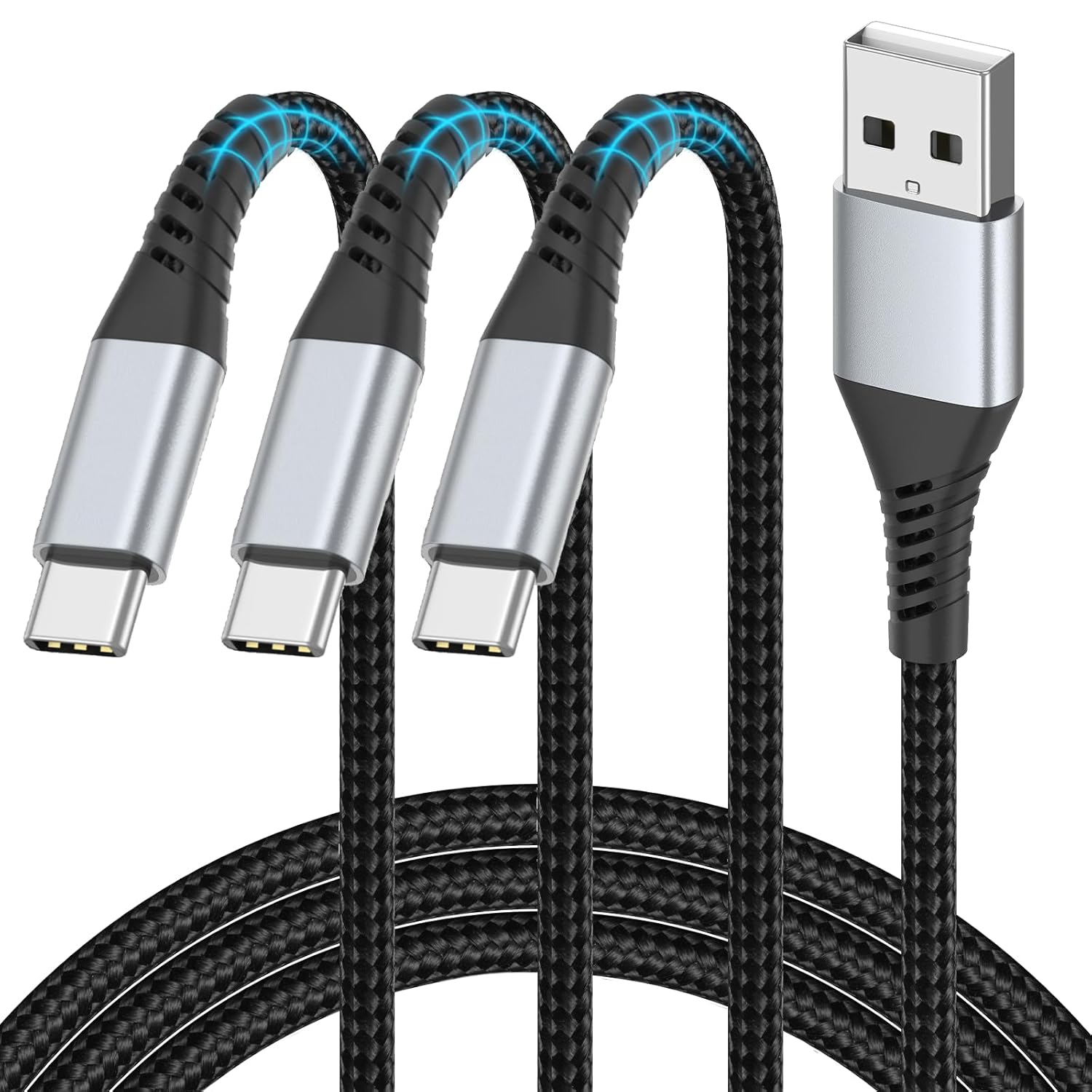 Fast Charge Anywhere with PEAKLIFT 2FT USB C Cable Trio